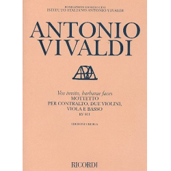 Vos invito barbarae faces RV811 : -Antonio Vivaldi