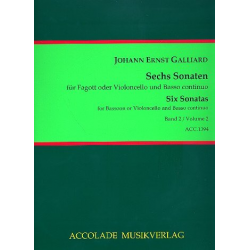 6 Sonaten Band 2 -Johann Ernst Galliard