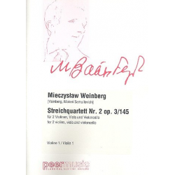Streichquartett Nr.2 op.3/145 : -Mieczyslaw Weinberg
