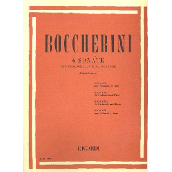 6 Sonate : per violoncello e pianoforte -Luigi Boccherini
