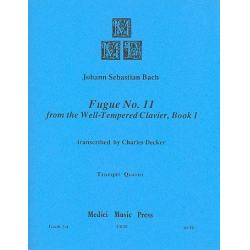 Fugue no.11 from the Well-tempered Clavier vol.1 : -Johann Sebastian Bach
