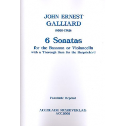 6 Sonatas With A Thorough Bass -Johann Ernst Galliard