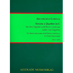 Sonata A Quattro In C Für 3 Fagotte und Bc -Arcangelo Corelli