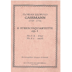 Quartette Op. 1 Nr. 3-4 [A-C] -Florian Leopold Gassmann