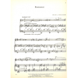 Romance : for violin and piano -Oscar Lorenzo Fernandez