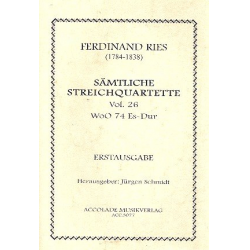 Quartett Nr. 26 Woo 74 Es-Dur -Ferdinand Ries