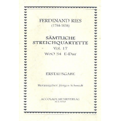 Quartett Nr. 17 Woo 34 E-Dur -Ferdinand Ries