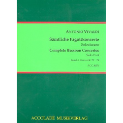 Sämtliche Fagottkonzerte -Antonio Vivaldi