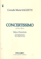 concertissimo : per tuba e pianoforte -Corrado Maria Saglietti