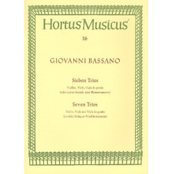 7 Trios : für Violine, Viola und -Giovanni Bassano