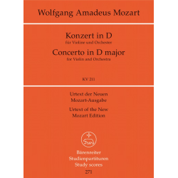 Konzert D-dur KV211 : -Wolfgang Amadeus Mozart