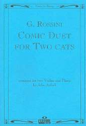 Comic Duet for 2 Cats : for 2 violins -Gioacchino Rossini