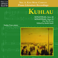 CD: Kuhlau: Sonatinen, op. 20 und op. 55 / Sonatinas, op. 20 and op. 55 -Friedrich Daniel Rudolph Kuhlau