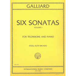 6 Sonatas vol.1 : for trombone -Johann Ernst Galliard