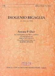 Sonate F-Dur : für Altblockflöte und Bc -Diogenio Bigaglia