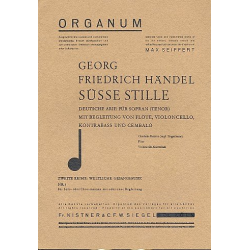 Süße Stille : für Sopran (Tenor), Flöte, -Georg Friedrich Händel (George Frederic Handel)