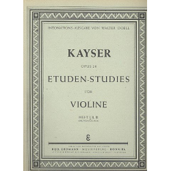 Etüden op.20 Band 1 : -Heinrich Ernst Kayser