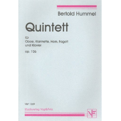 Quintett op.106 : für Oboe, -Bertold Hummel