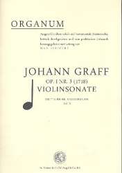 Sonate D-Dur op.1,3 : für Violine und Bc -Johann Graff
