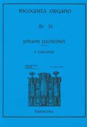 3 ciaconas : for organ -Johann Pachelbel