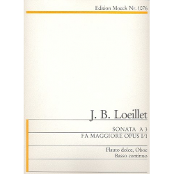 Triosonate F-dur op.1,1 : für -Jean Baptiste (John of London) Loeillet