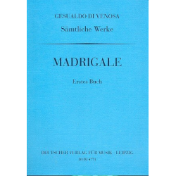 Sämtliche Madrigale : Sechstes Buch -Carlo Gesualdo di Venosa