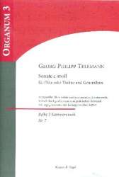 Sonate c-Moll für Flöte (Violine) und Bc -Georg Philipp Telemann