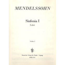 Sinfonia C-Dur Nr.1 : - Felix Mendelssohn-Bartholdy
