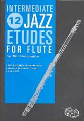 12 intermediate Jazz Etudes (+CD) for Flute -Bill Holcombe