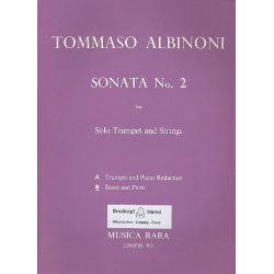 Sonata in D Major no.2 : for trumpet and strings and Bc -Tomaso Albinoni