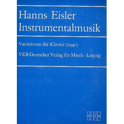 Variationen : für Klavier (1940) -Hanns Eisler