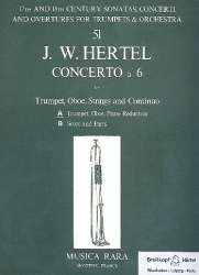 Concerto à 6 für Trompete, Oboe, - Johann Wilhelm Hertel
