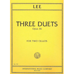 3 Duets op.36 : for 2 violoncellos -Sebastian Lee