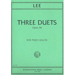 3 Duets op.38 : for 2 violoncellos -Sebastian Lee