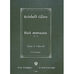 8 morceaux op.39 : für -Reinhold Glière