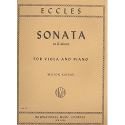 Sonata g minor : for viola and piano -Henry Eccles