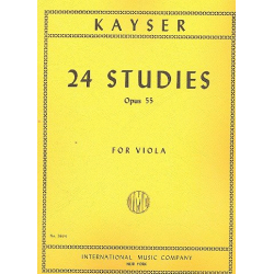 24 Studies op.55 : for viola -Heinrich Ernst Kayser