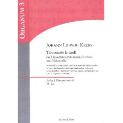 Sonate h-Moll : für 2 Flöten und Bc -Johann Ludwig Krebs
