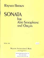 Sonata : for alto saxophone and organ -Rayner Brown