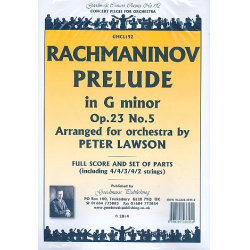 Prelude in g Minor op.23,5 : for orchestra -Sergei Rachmaninov (Rachmaninoff)