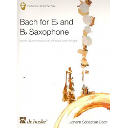 Bach for Eb and Bb Saxophone  (12 Duette) -Johann Sebastian Bach / Arr.Robert van Beringen