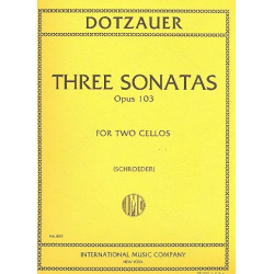 3 Sonatas op.103 : for 2 cellos -Justus Johann Friedrich Dotzauer