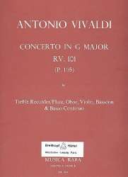 CONCERTO G-MAJOR RV101 (P105) : FOR -Antonio Vivaldi