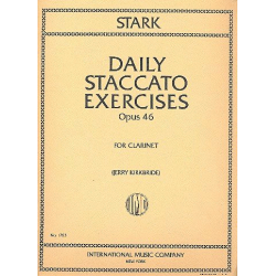 Daily Staccato Exercises op.46 : for clarinet -Robert Stark