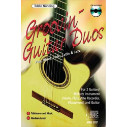 Groovin' Guitar Duos (+CD) mit Tabulatur  : -Eddie Nünning