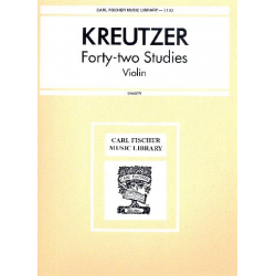 42 Studies : -Rodolphe Kreutzer