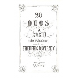 20 Duos : -Frederic Nicholas Duvernoy