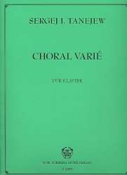 Choral varié : für Klavier -Sergej Tanejew