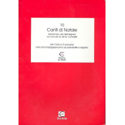 10 canti di Natale : für 2 Stimmen (Chor)