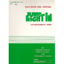 Jump right in Solo Book 1 - Writing -Richard F. Grunow